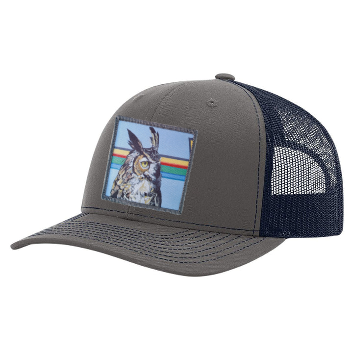 Charcoal/ Navy Trucker Hats Flyn Costello Gaia