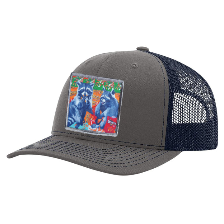 Charcoal/ Navy Trucker Hats Flyn Costello Junkfood Bandits