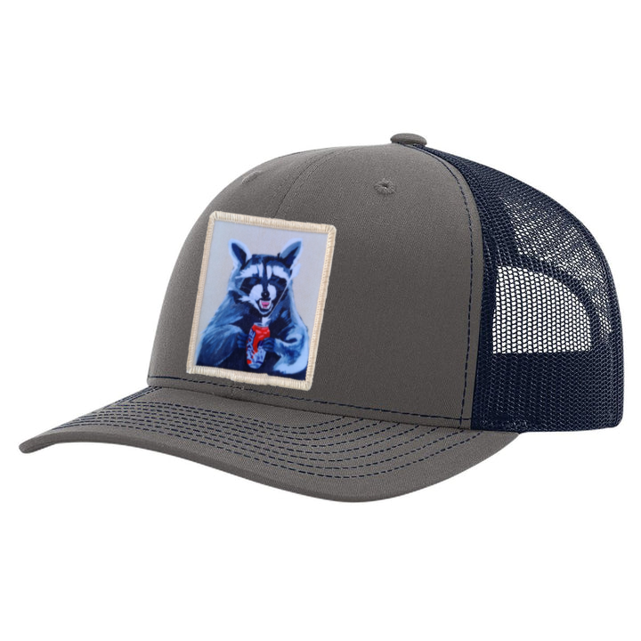 Charcoal/ Navy Trucker Hats Flyn Costello Camp Crasher