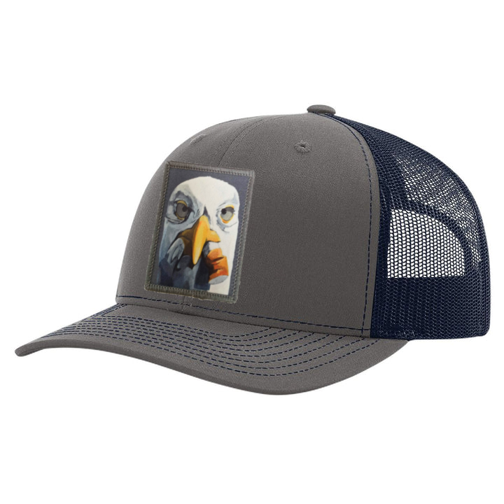Charcoal/ Navy Trucker Hats Flyn Costello Seagull with Cig