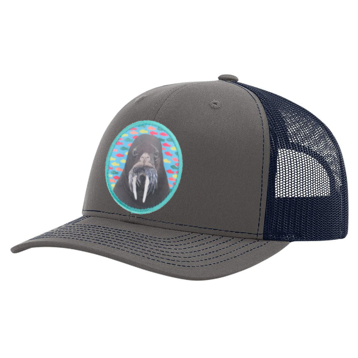 Charcoal/ Navy Trucker Hats Flyn Costello Walrus Dreams