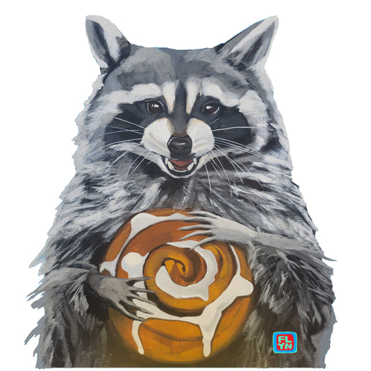 Cinnabun Bandit Cut Out Sticker Stickers FlynHats 2"x2"