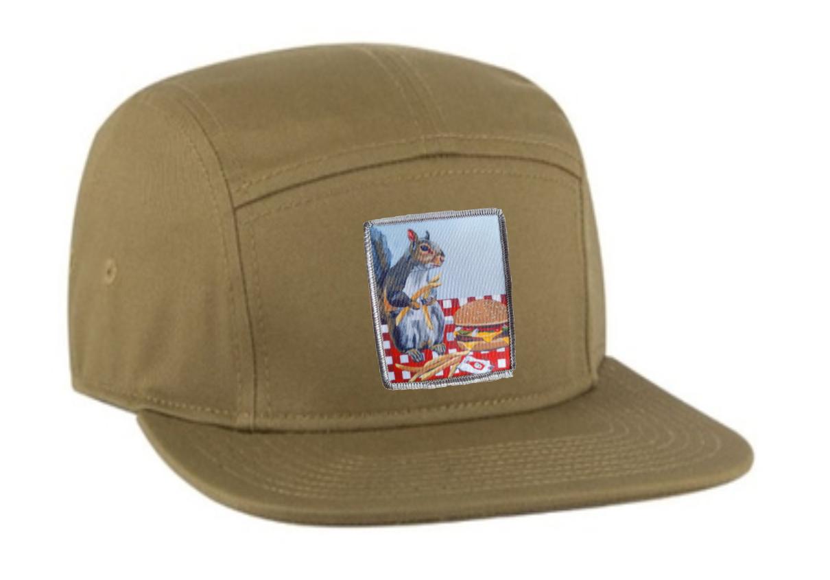 Coyote Camper Hat Hats FlynHats Squirrel Burger