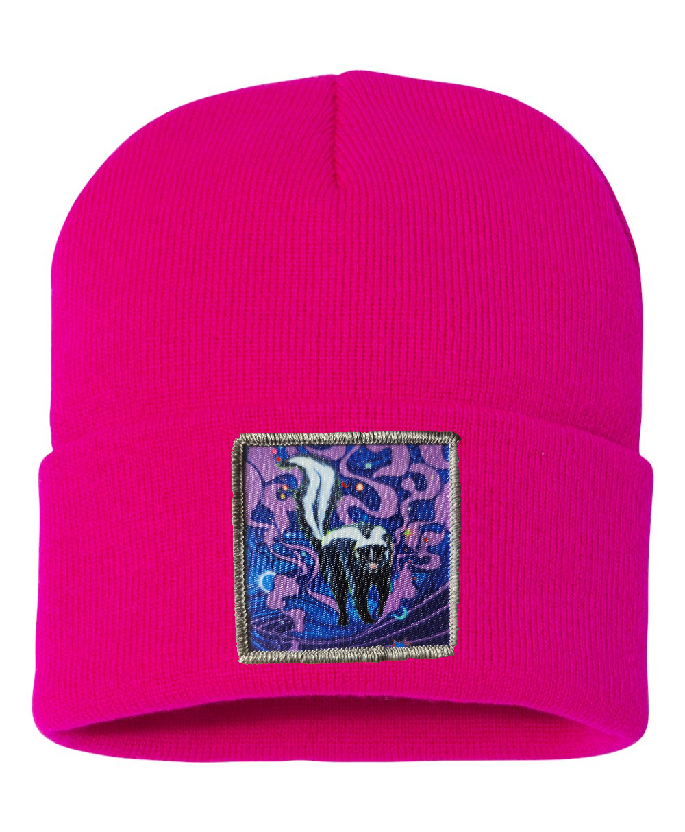 Skunky Haze Beanie Hats FlynHats Neon Fuchsia