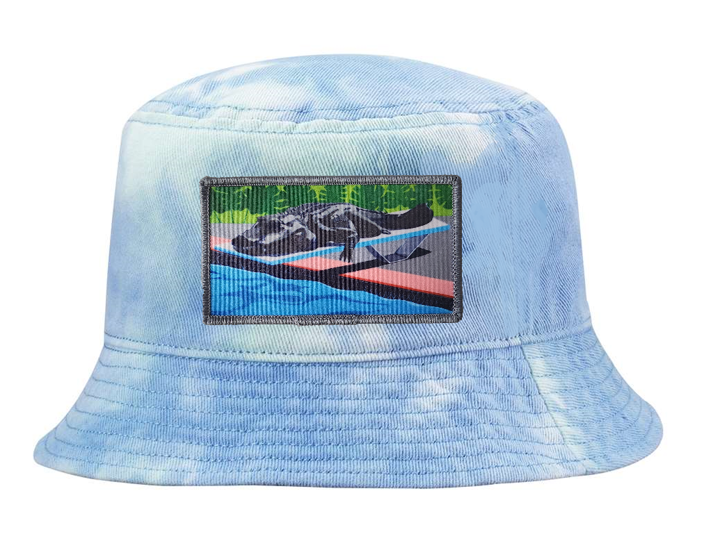 Tie Dyed Bucket- Blue Hats Flyn Costello Pool Party Canceled