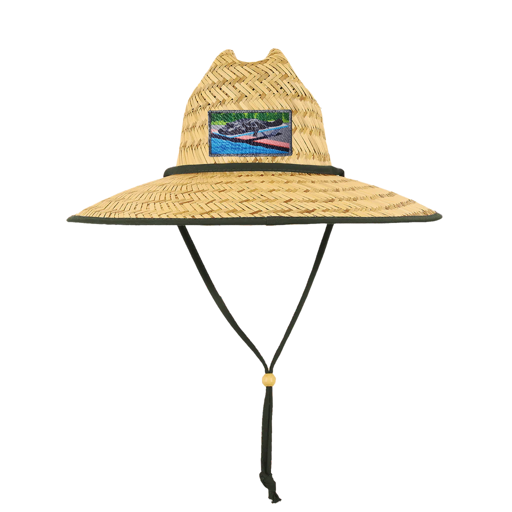 Pool Party Canceled Straw Lifeguard Hat - Natural