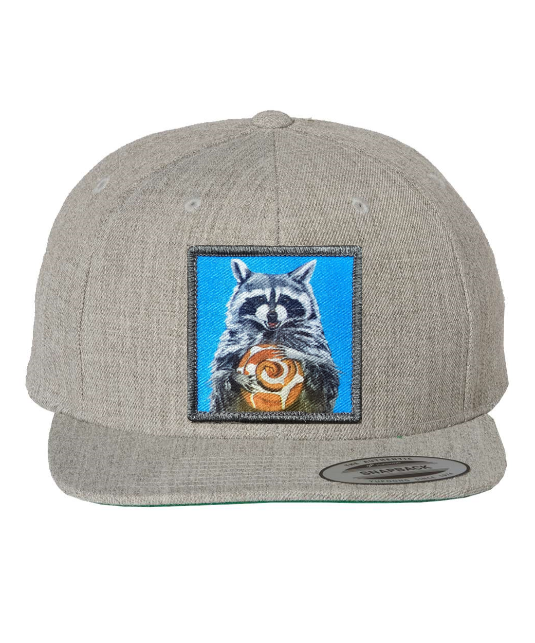 Heather Grey Snapback Hats Flyn Costello Cinnabun Bandit  