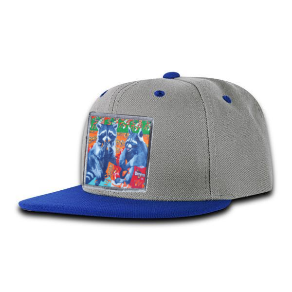 Kids Grey/Blue Trucker Hats FlynHats Junkfood Bandits