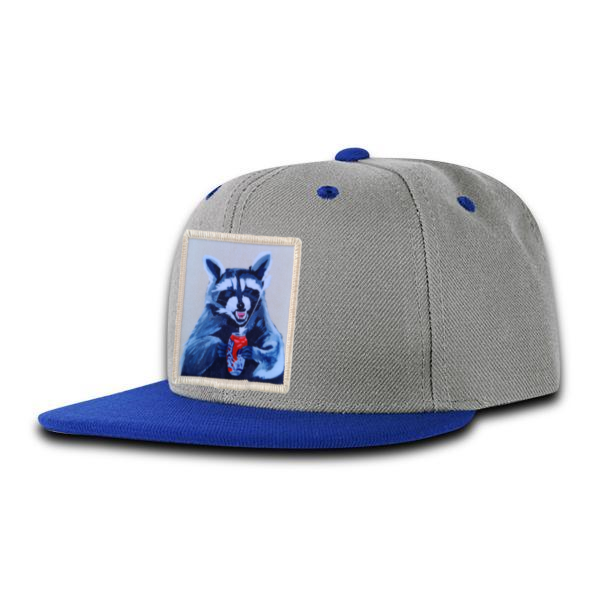 Kids Grey/Blue Trucker Hats FlynHats Camp Crasher