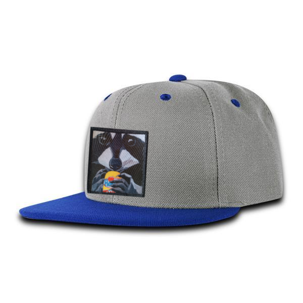 Kids Grey/Blue Trucker Hats FlynHats The Snack Kid