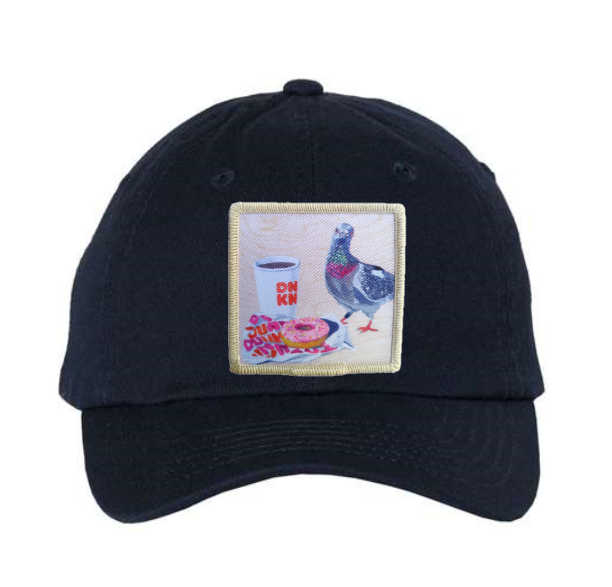Kids Soft Navy Hat Hats FlynHats Pigeons Run On Donuts