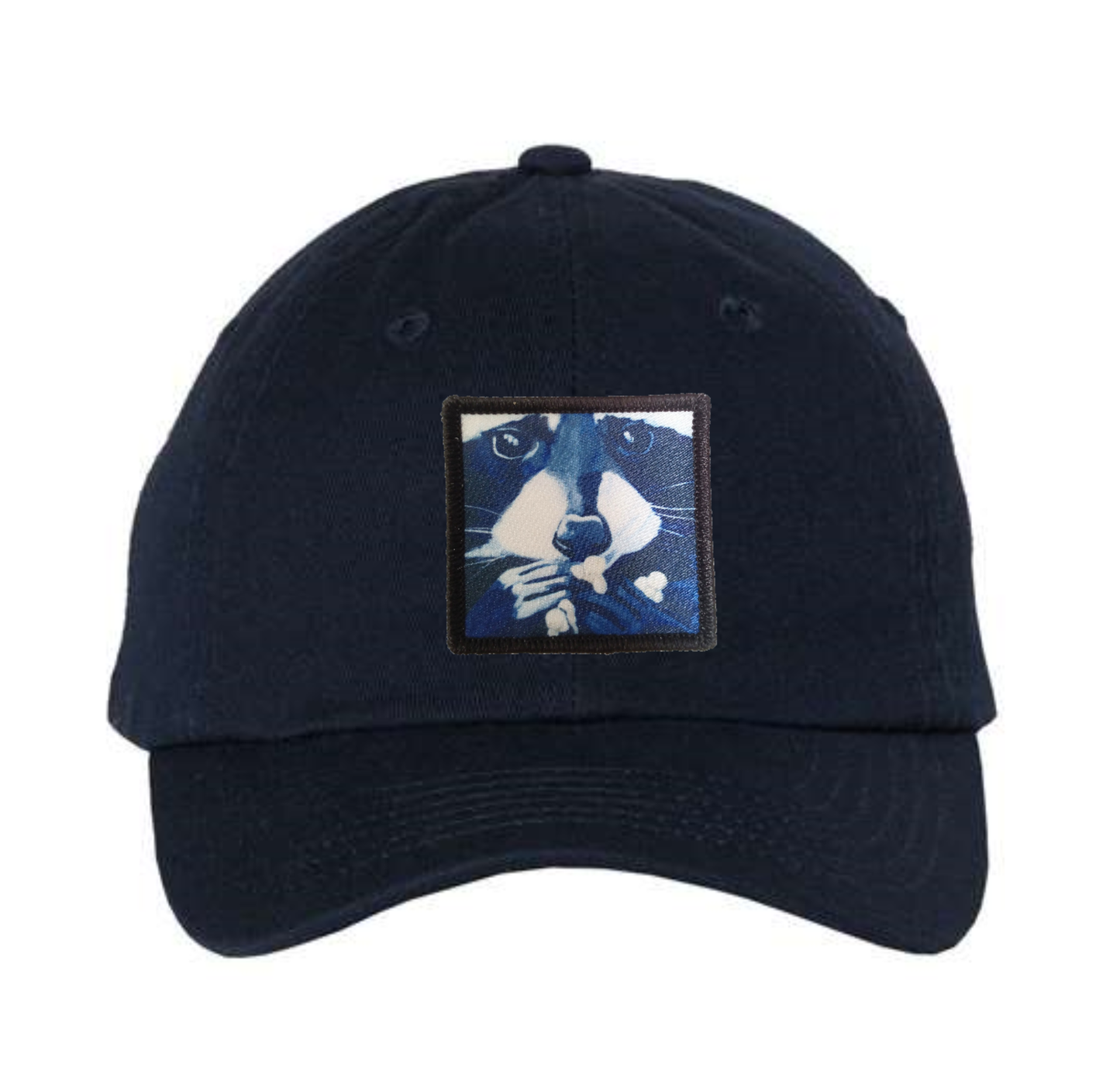 Kids Soft Navy Hat Hats FlynHats Raccoon Pop