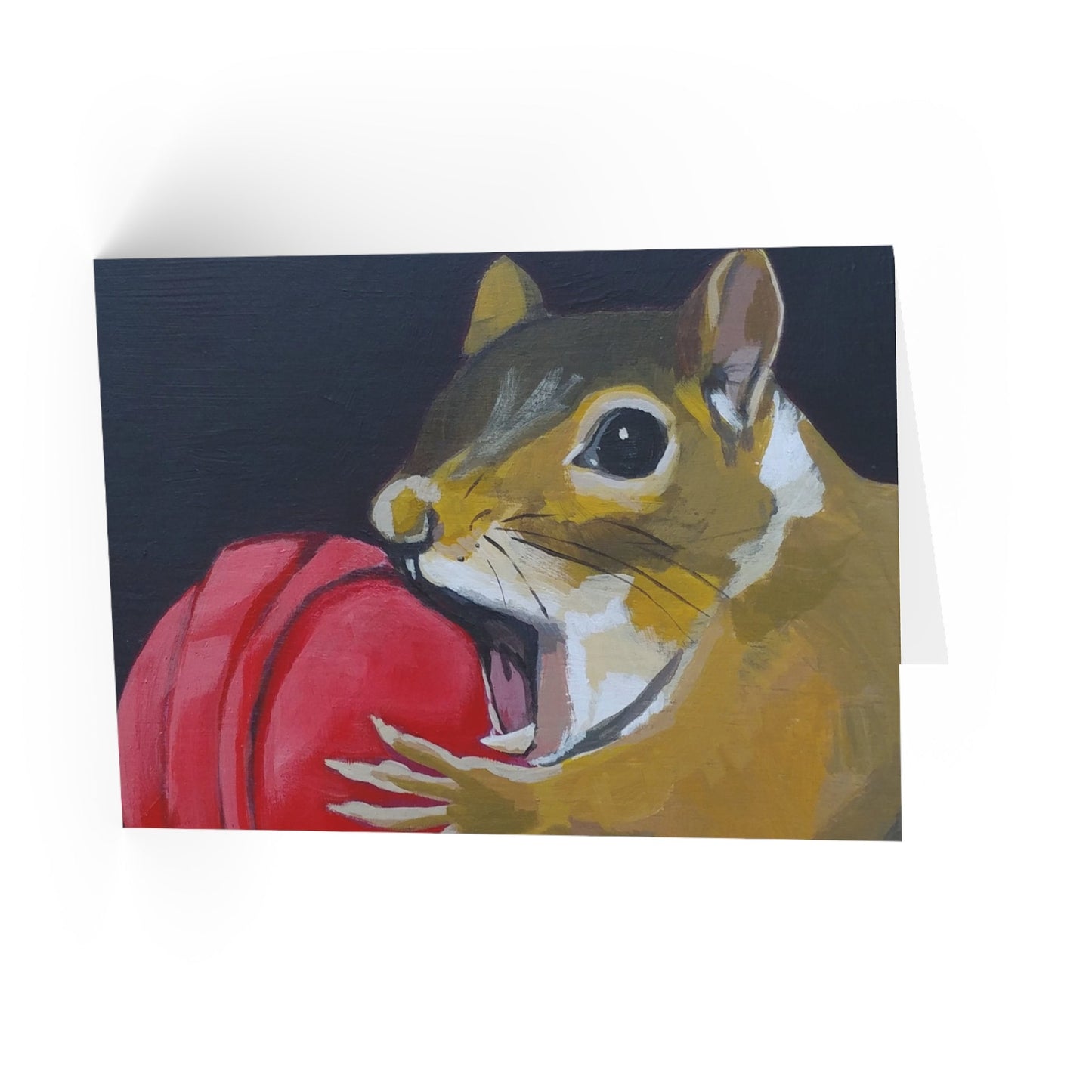 Lolly Chipmunk Greeting Card Flyn_Costello_Art