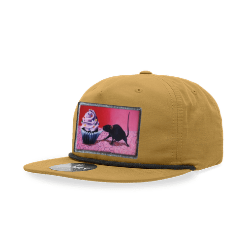 Biscuit/Black Rope Cap Hats FlynHats Rats Got My Cake