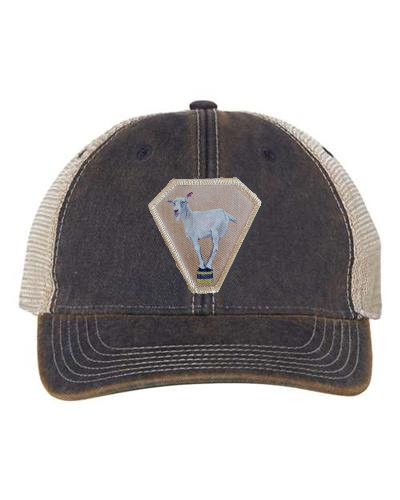 Navy/ Khaki Trucker Cap Hats FlynHats Diamond Goat