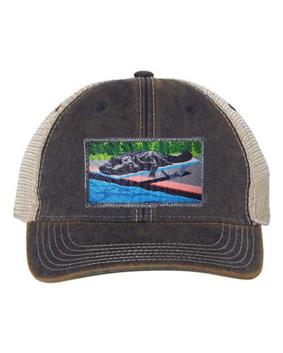 Navy/ Khaki Trucker Cap Hats FlynHats Pool Party Canceled