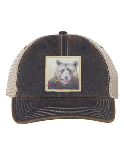 Navy/ Khaki Trucker Cap Hats FlynHats Slim Jimmy