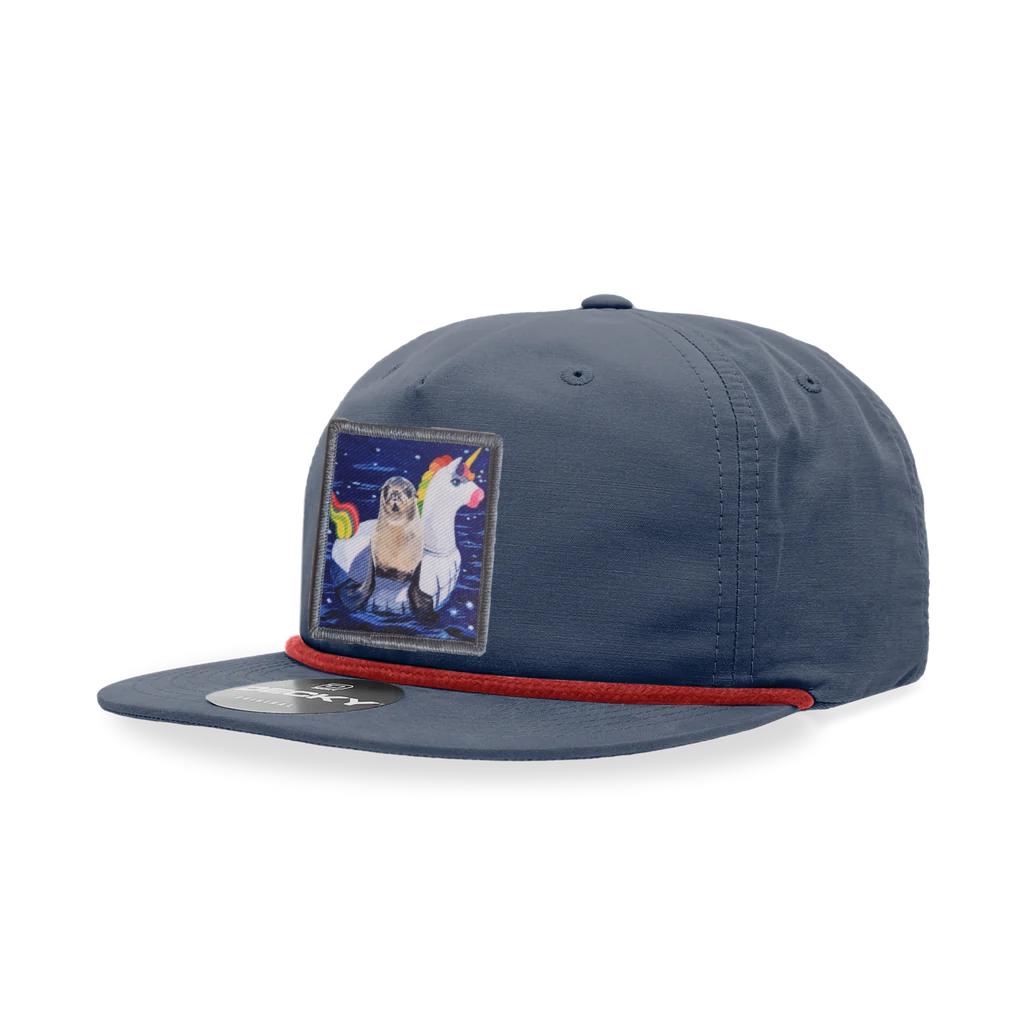 Navy/ Red Rope Cap Hats FlynHats Unicorn Drifter