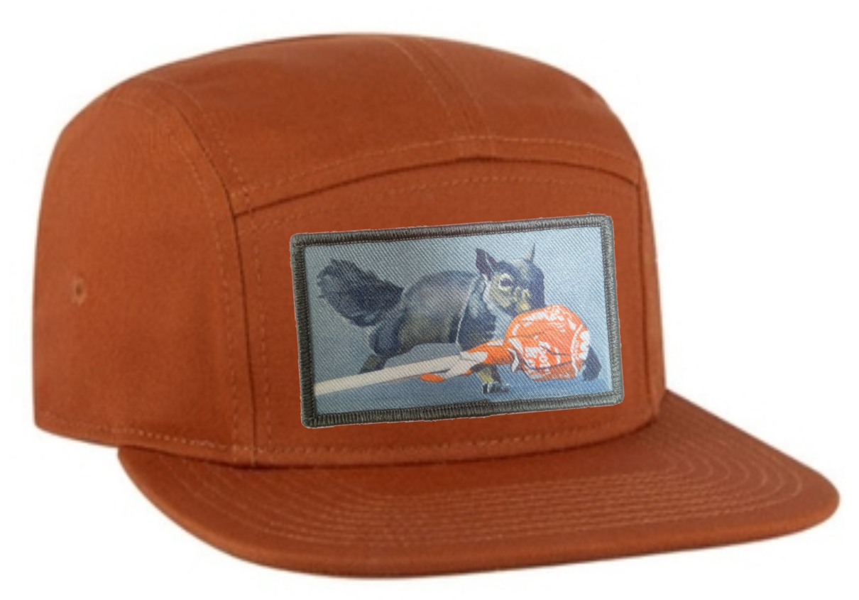 Orange Camper Hat Hats FlynHats Secret Stash
