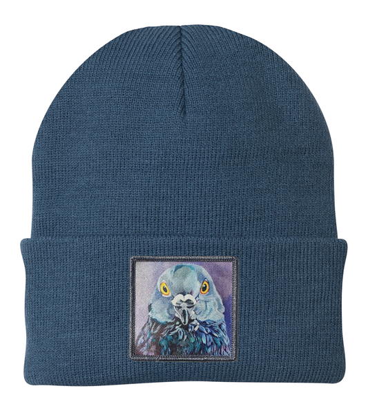 City Bird Beanie Hats FlynHats Dusty Blue