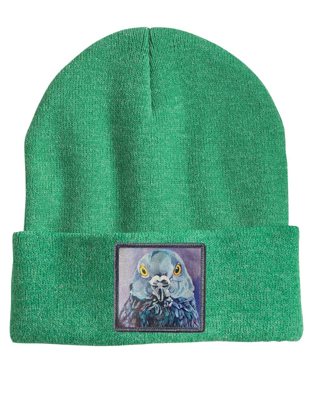 City Bird Beanie Hats FlynHats Heather Green  