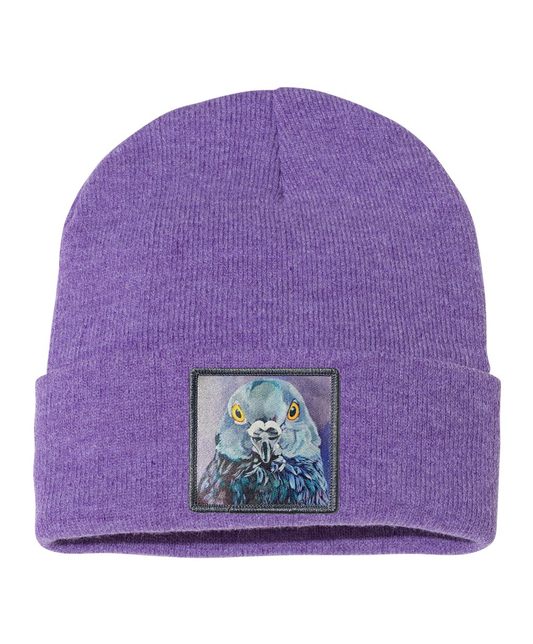 City Bird Beanie Hats FlynHats Heather Purple