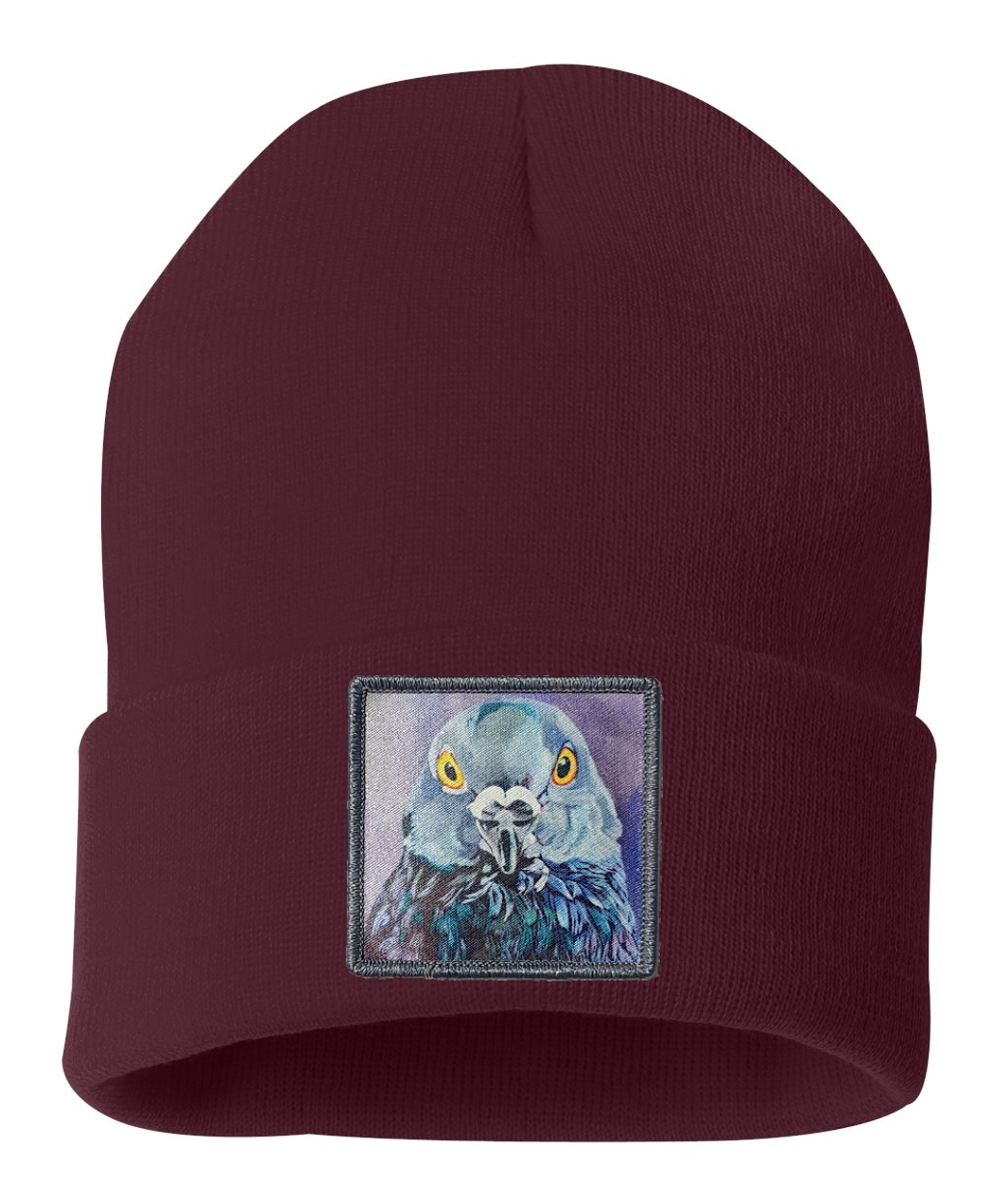 City Bird Beanie Hats FlynHats Maroon