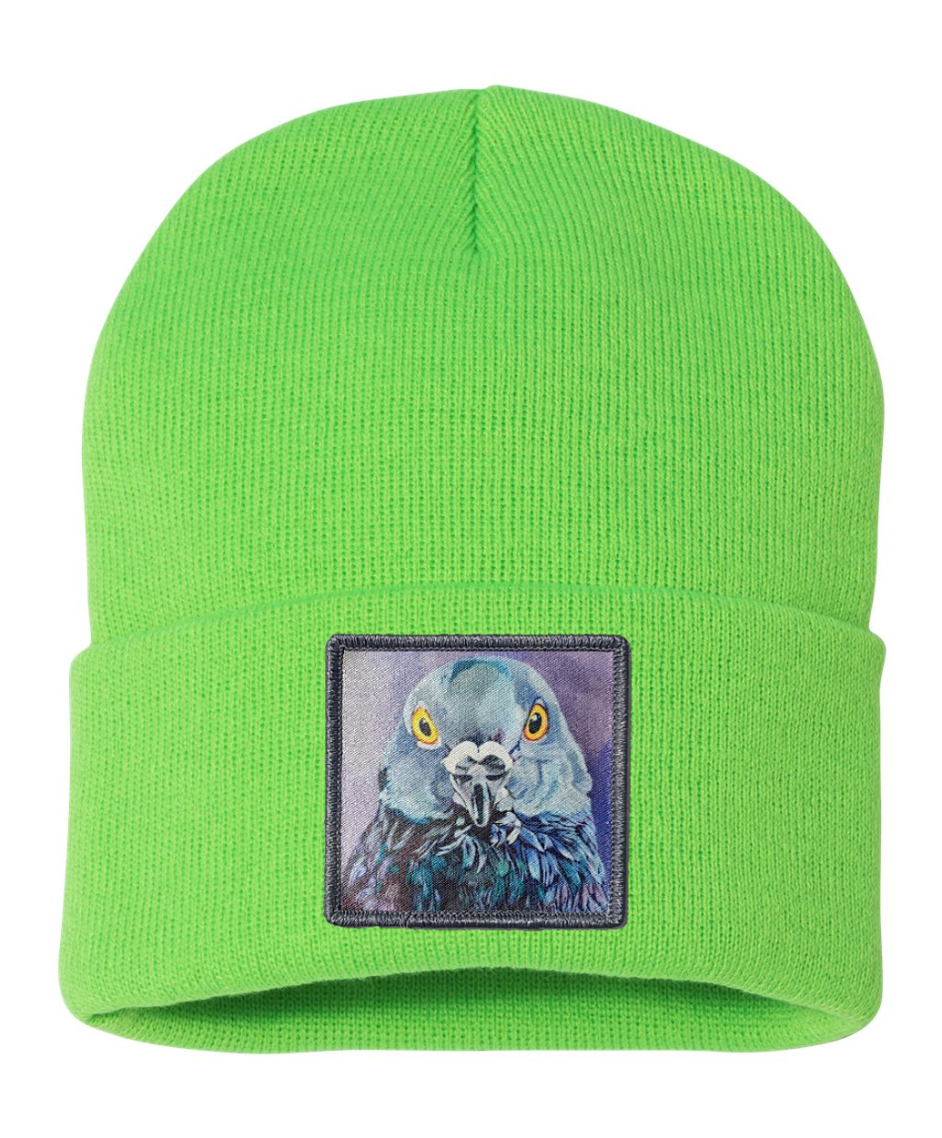 City Bird Beanie Hats FlynHats Neon Green