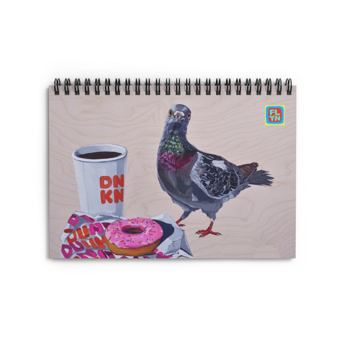 Pigeons Run on Donuts Notebook FlynHats