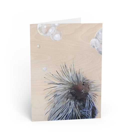 STORE Porcupine Greeting Card Flyn_Costello_Art