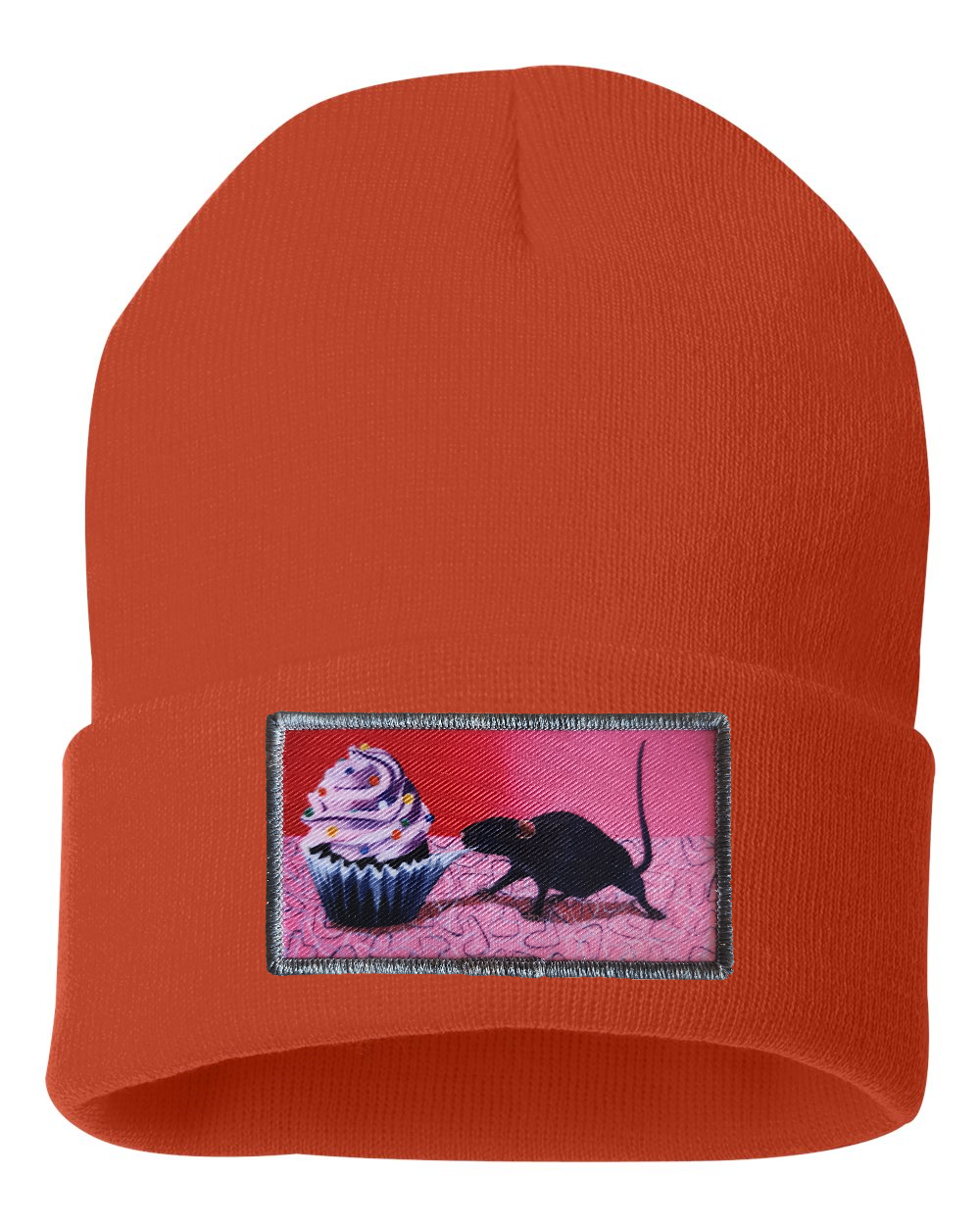 Rats Got My Cake Beanie Hats FlynHats Burnt Orange