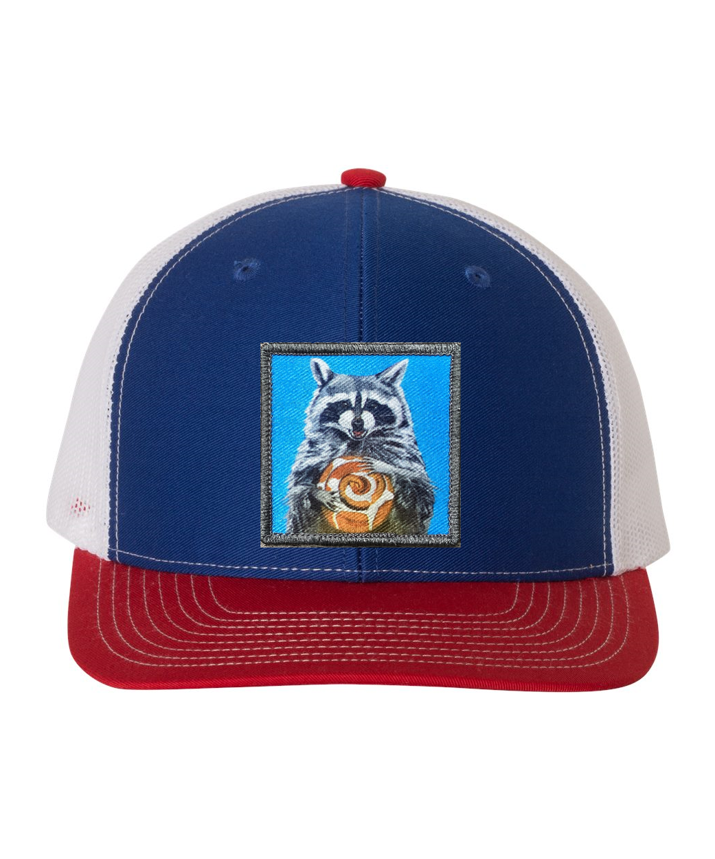 Red/White/Royal Trucker Hats Flyn Costello Cinnabun Bandit