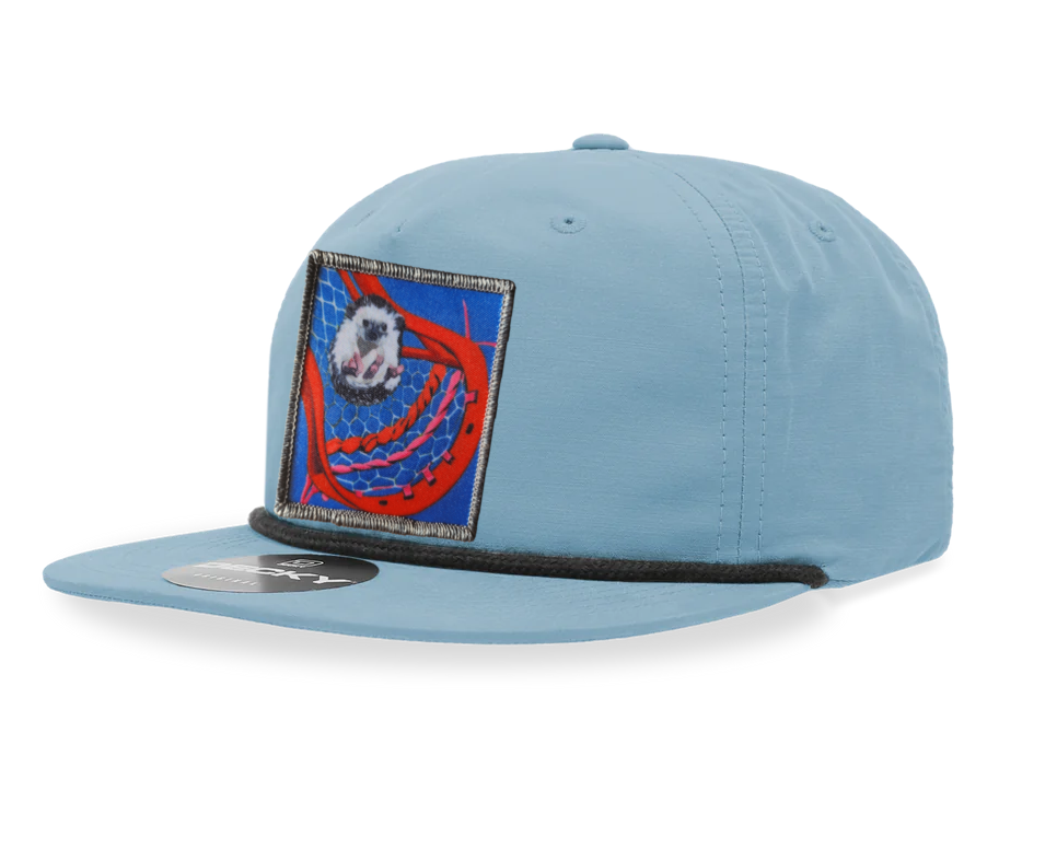 Sky/Black Rope Cap Hats FlynHats Ball Hog