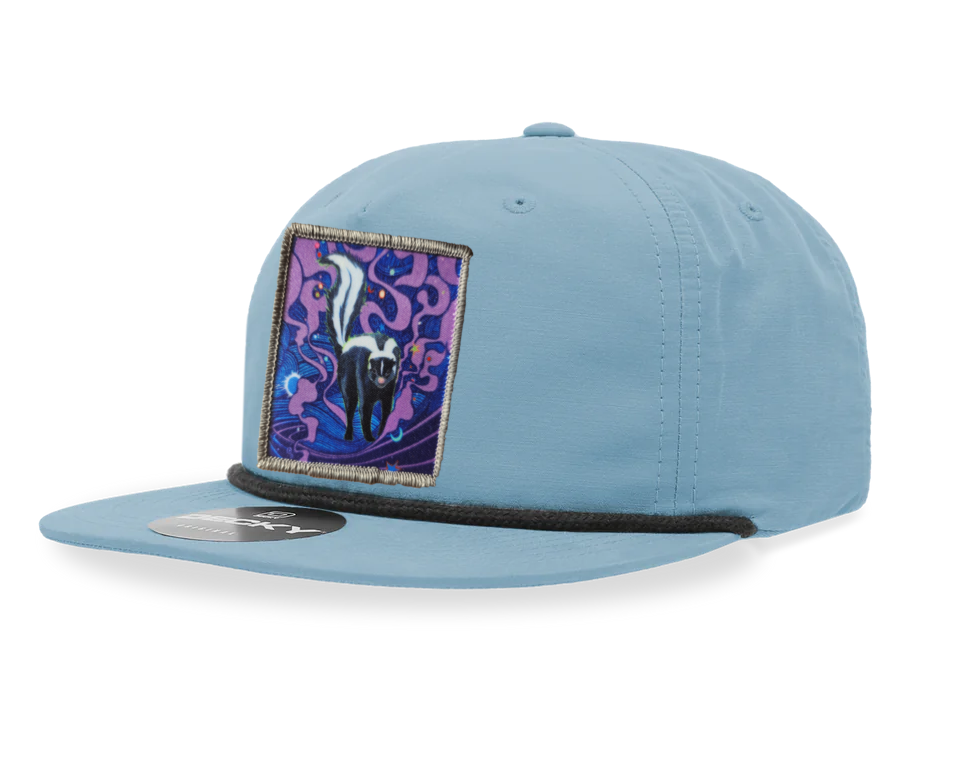 Sky/Black Rope Cap Hats FlynHats Skunky Haze