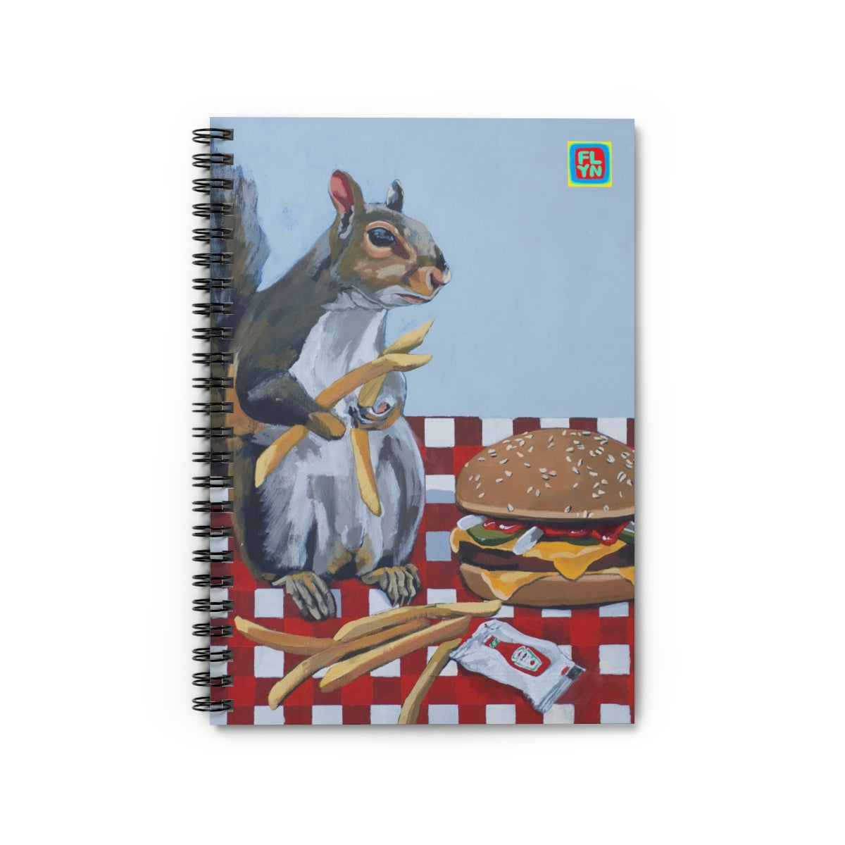Squirrel Burger Notebook FlynHats