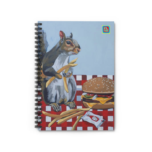 Squirrel Burger Notebook FlynHats