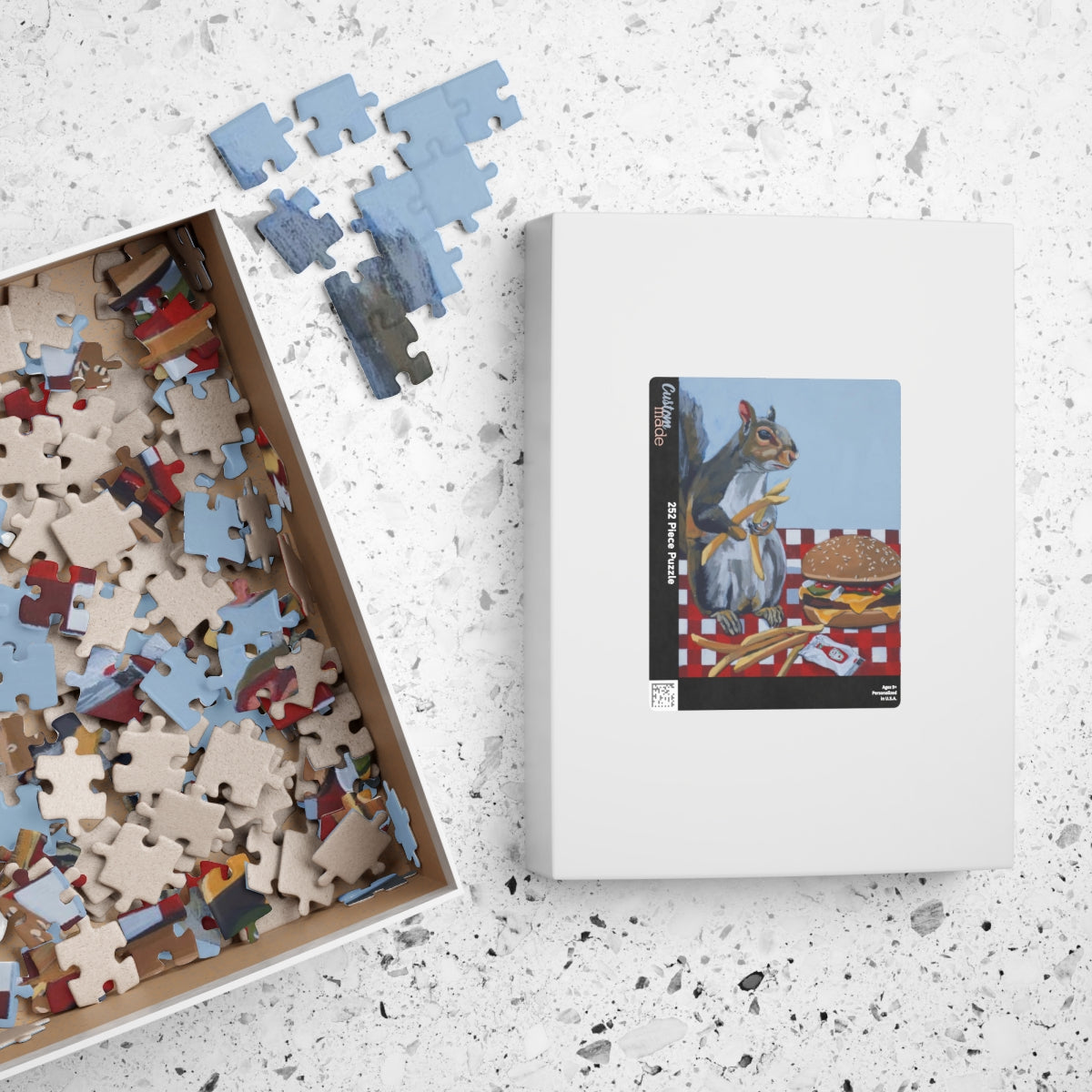 Squirrel Burger Jigsaw Puzzle FLYNhats