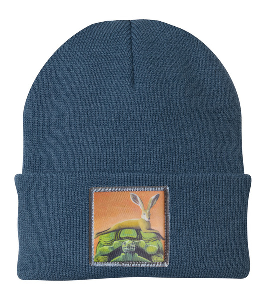 The Tortoise By a Hare Beanie Hats FlynHats   