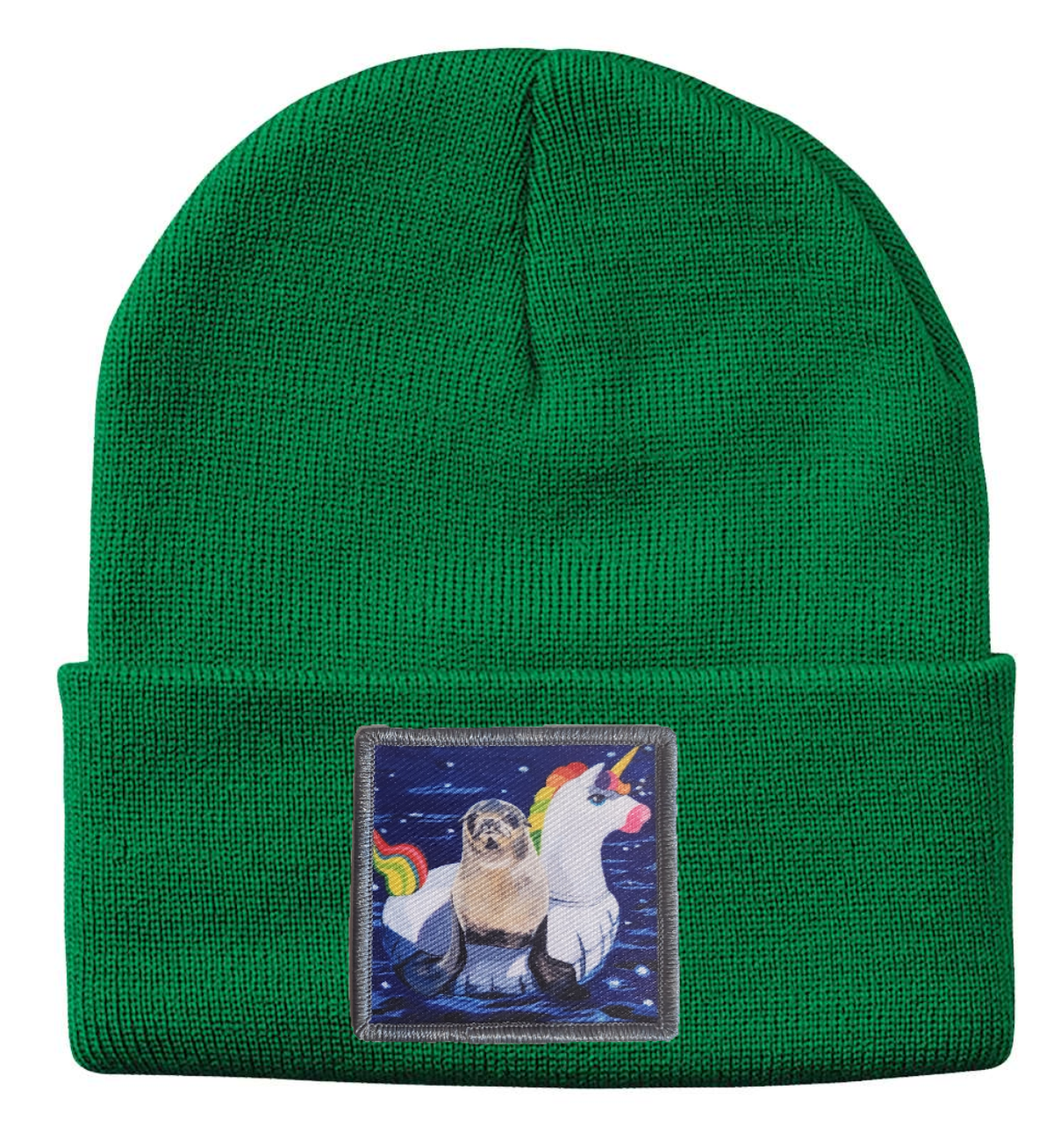 Unicorn Drifter Seal Beanie Hats Flyn Costello Kelley Green  