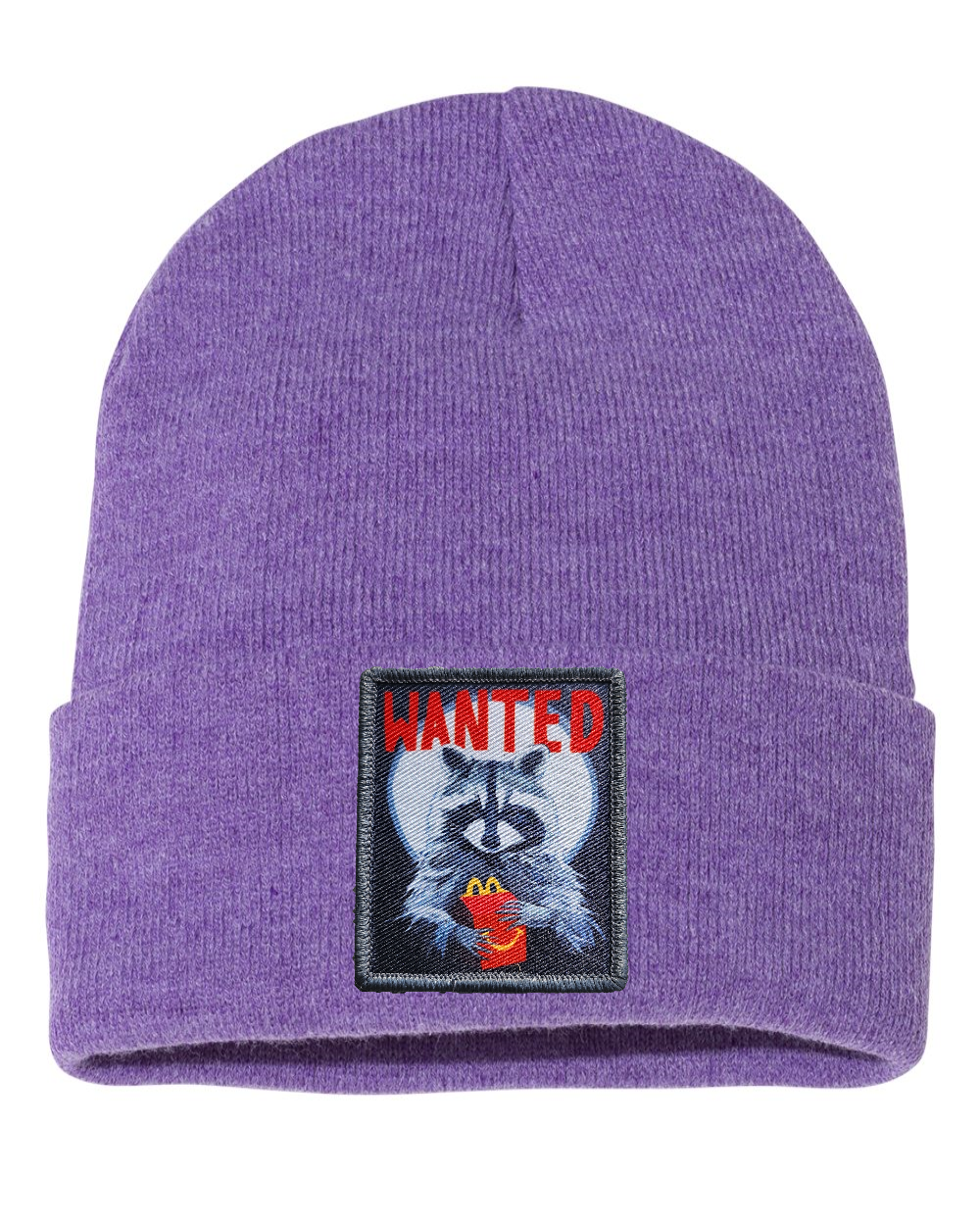 WANTED Beanie Hats Flyn_Costello_Art Heather Purple
