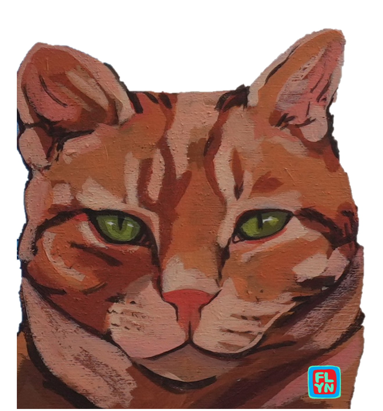 Cat Sticker Stickers Flyn_Costello_Art
