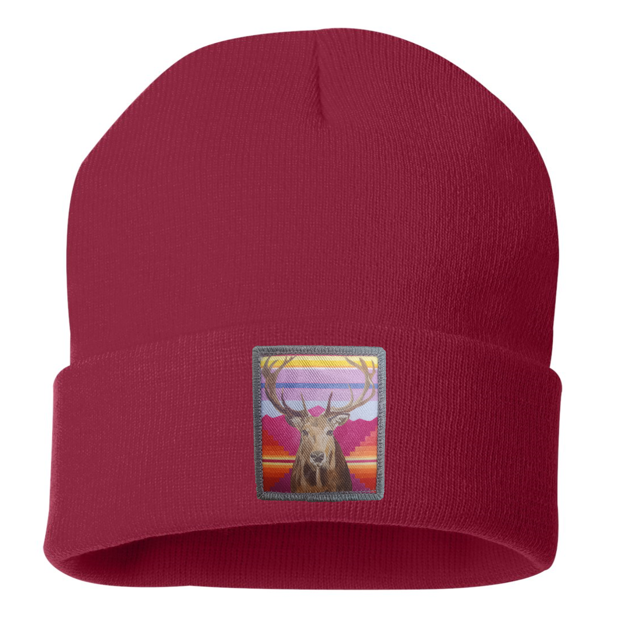Elk Beanie Hats Flyn Costello Cardinal Red
