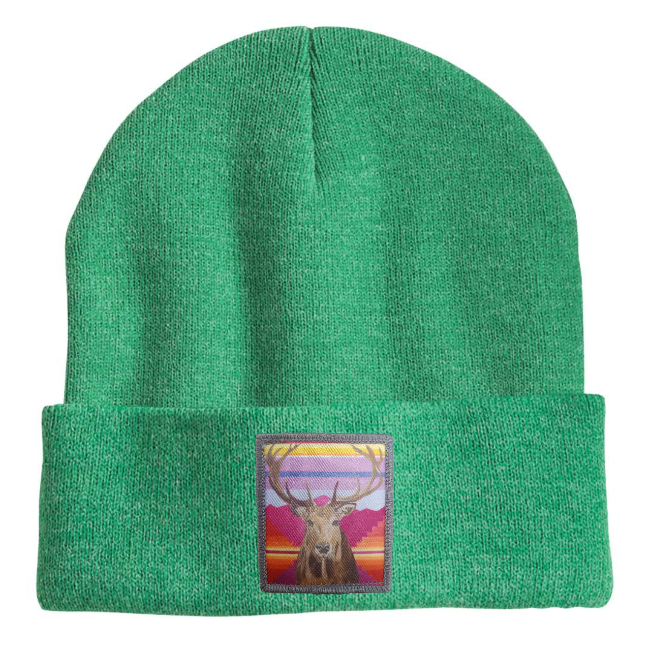 Elk Beanie Hats Flyn Costello Heather Green