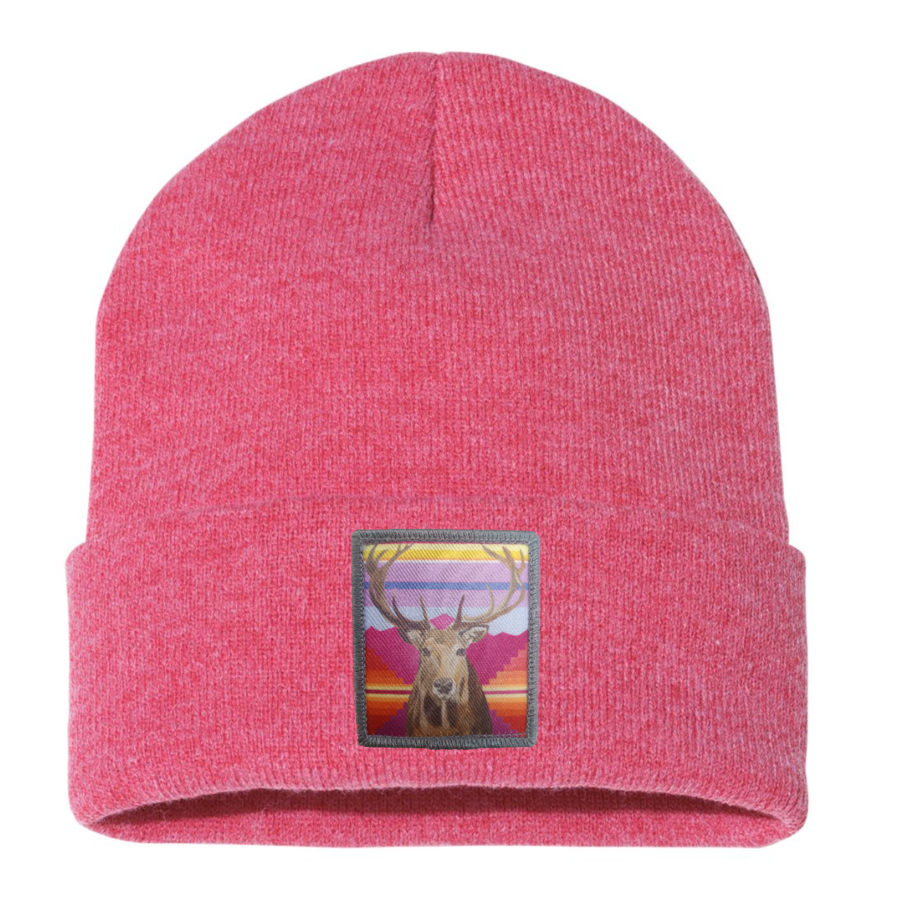 Elk Beanie Hats Flyn Costello Heather Red