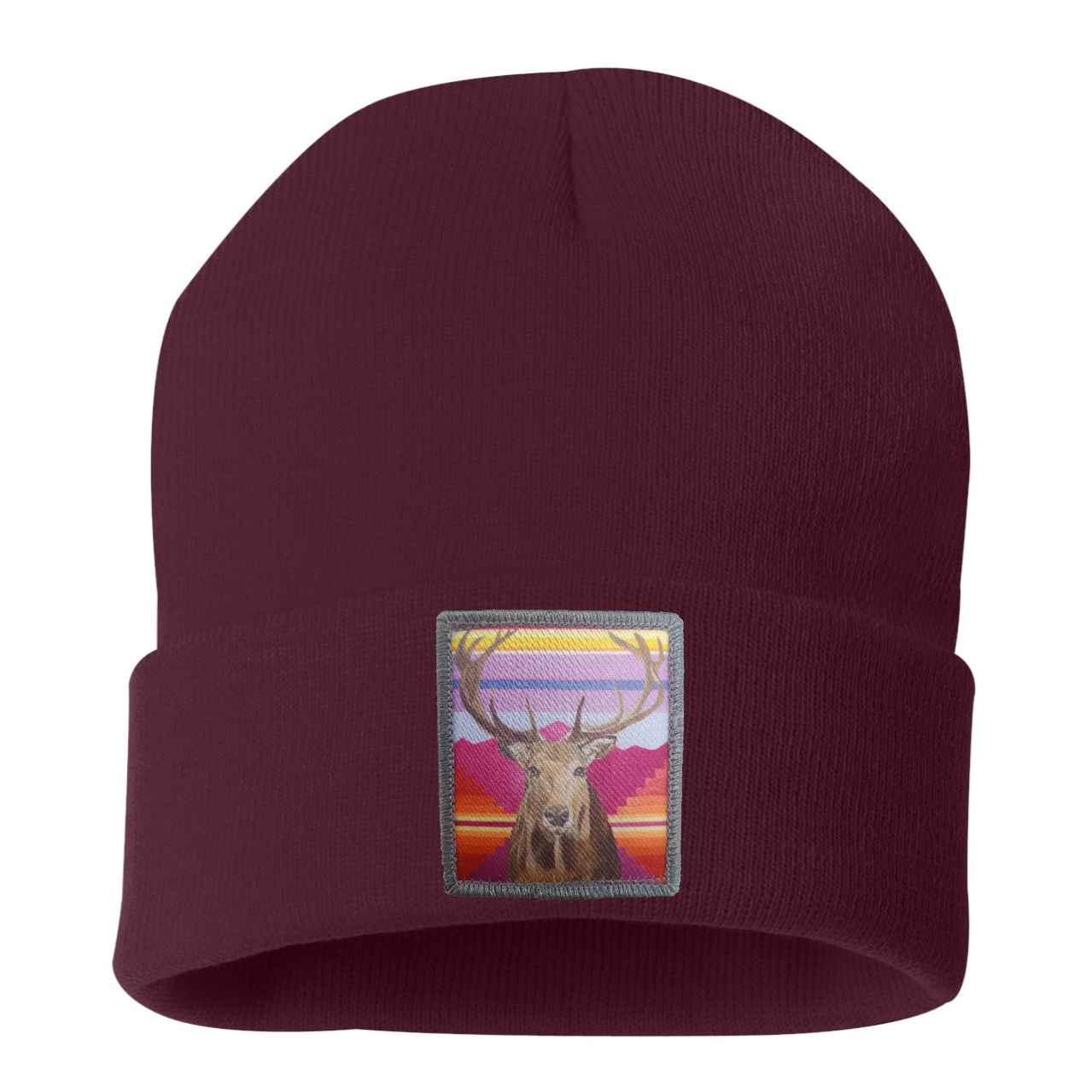 Elk Beanie Hats Flyn Costello Maroon