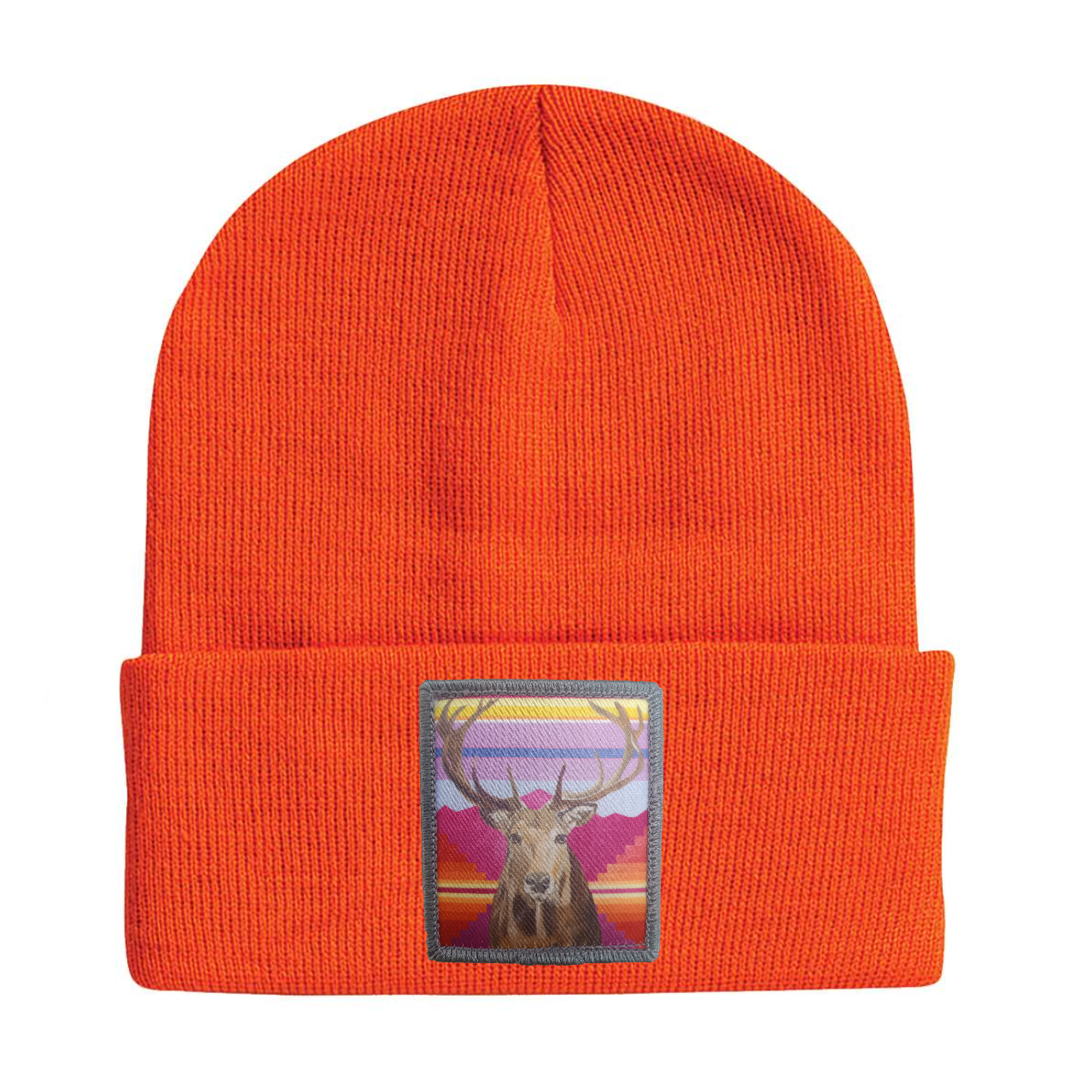 Elk Beanie Hats Flyn Costello Neon Orange
