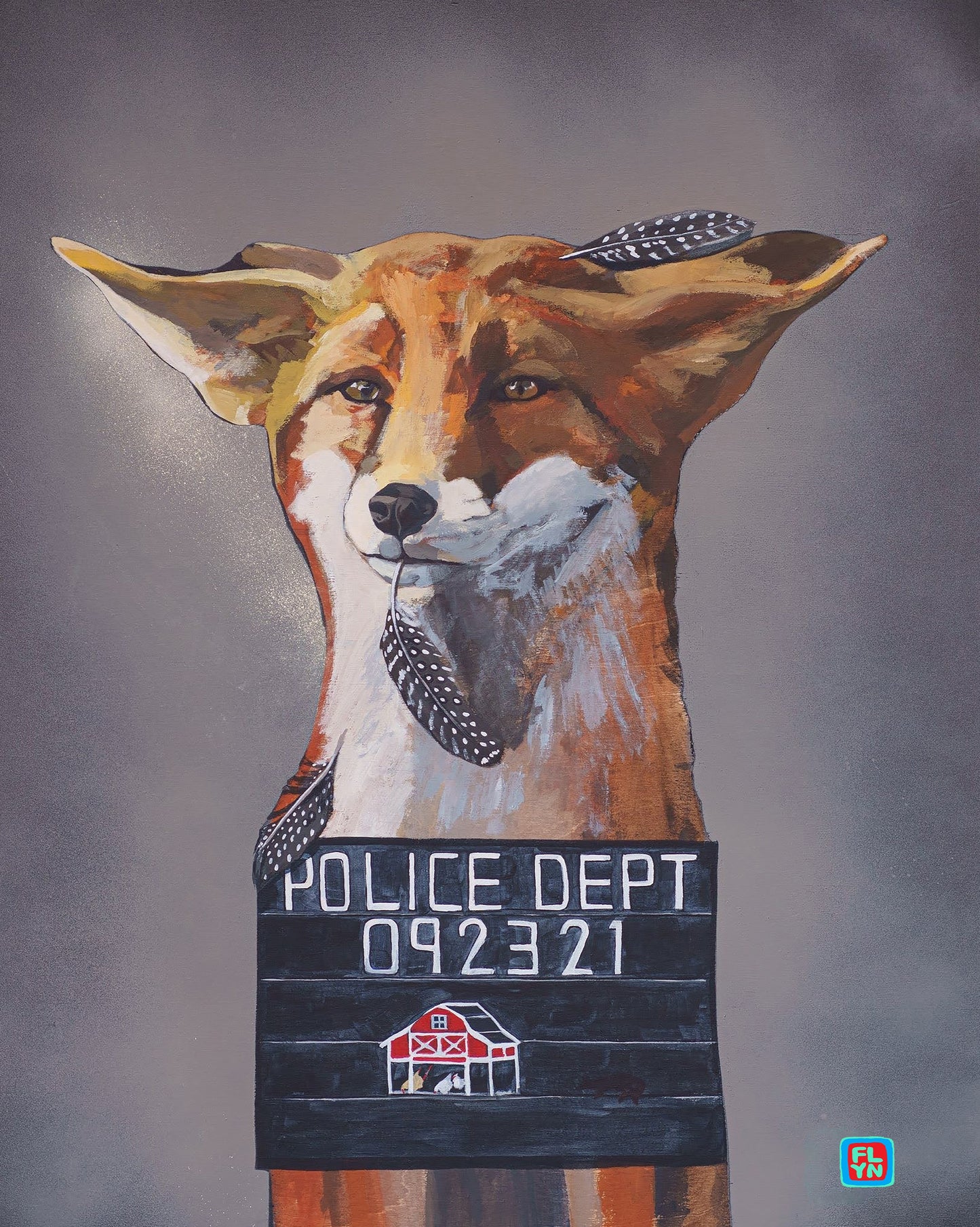 The Usual Suspects - Fox Print 12x18 Prints Flyn_Costello_Art