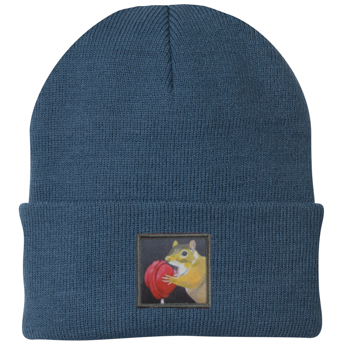 Lolly Squirrel Beanie Hats Flyn Costello Dusty Blue