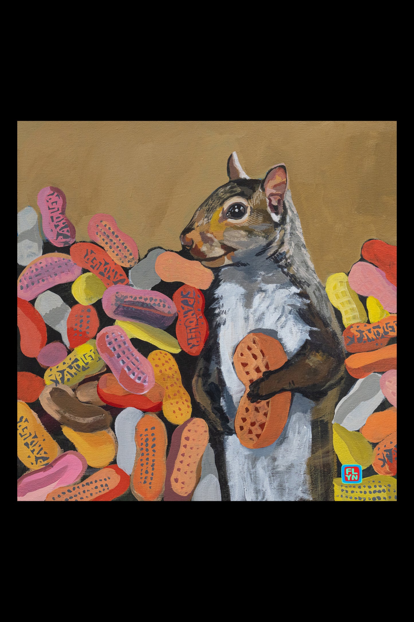 Peanuts Squirrel Print Prints FlynHats