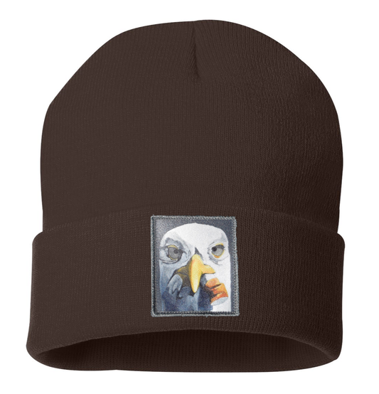 Seagull with Cig Beanie Hats Flyn Costello Brown